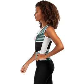 Siroko Amazonas Ärmelloses Baselayer Weiß/Grün/Pink L-XL