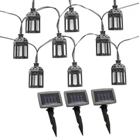 Nowa Lichterkette Kunststoff 30x LED warmweiß L 200 cm schwarz