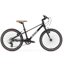 Bikestar Leichtgewicht 8kg Kinder Fahrrad Aluminium ab 6 Jahre | 20 Zoll 7 Gang Shimano | Schwarz Schwarz