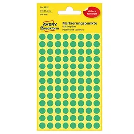 Avery Zweckform Markierungspunkte 3012 Grün Ø 8 mm 416 St.