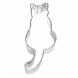 Birkmann Ausstechform Katze, sitzend 7 cm, Kunststoff, Grau, 5 x 3 x 2 cm