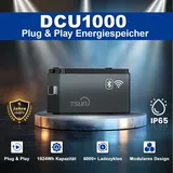 epp solar TSUN DCU1000 Solarspeicher 1024Wh Plug and Play PV Speicher für Balkonkraftwerk