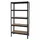 Mendler Lagerregal Stahl 180x90x40cm schwarz 5 Böden