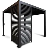 LECO Wand zur Lamellenpergola Deluxe 123 x 250 cm anthrazit