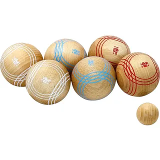 Vilac - Complete Boccia-Spiel – Outdoor-Spiel – Geschicklichkeitsspiel aus Holz – Gesellschaftsspiel – 6 Bunte Kugeln – für Kinder ab 5 Jahren