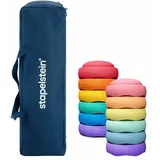 Stapelstein® Gruppen-Sets -  6x Stapelstein® Original rainbow classic & 6x Stapelstein® Rainbow pastel +Tasche