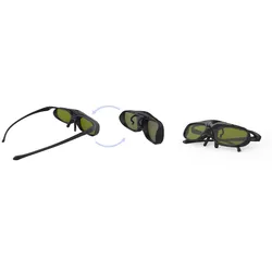 XGIMI 3D Brille Neu, 60 h, 80 mA, Lithium Polymer (LiPo), Schwarz, Kunststoff, 1