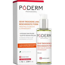 PODERM SEHR TROCKENE UND BESCHÄDIGTE FÜSSE - Repariert und intensiv pflegt für 24 Stunden - Sichtbar reparierte Füße in 7 Tagen - 100% natürliche Inhaltsstoffe - Fußpflege - Swiss Made