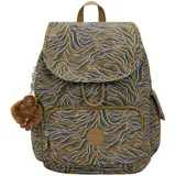 Kipling City Pack S, Kleiner Rucksack, 19 x 80 x 38 cm, Undersea Leaves (GRÜN)