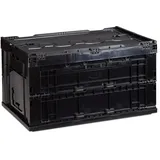 Relaxdays Klappbox 58,5 x 39,5 x 32,5 cm 1-tlg. schwarz