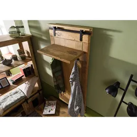 MASSIVMOEBEL24.DE Wandgarderobe Railway 59 x 32 x 145 cm Beige