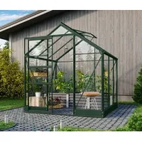 Vitavia Gewächshaus Pontos 3800, ESG, inkl. Fundament, Dunkelgrün