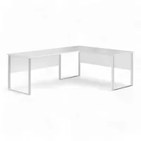 bega office Amanda Eckschreibtisch in Weiß - Moderner Bürotisch Computertisch in L-Form für Ihr Home-Office - 223 x 77 x 73 cm (B/H/T)