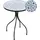 Beliani Bistrotisch 60 x 60 x 60 cm Schwarz