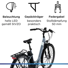 Zündapp Z517 2023 28 Zoll RH 48 cm Damen grau