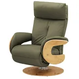 HIMOLLA Relaxsessel 7818 Leder 75 x 108 x 84 cm Grün elektrisch
