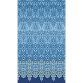 BASSETTI RAGUSA Foulard aus 100% Baumwolle in der Farbe Blau B1, Maße: 180x270 cm