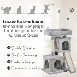 PawHut Kratzbaum 59 x 39 x 83 cm silber