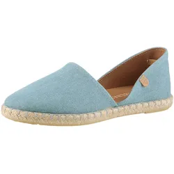 Espadrille VERBENAS "CARMEN DENIM", Damen, Gr. 38, blau (jeansblau), Textil, klassisch, Schuhe, Slipper, Sommerschuh, Strandschuh im Jeanslook