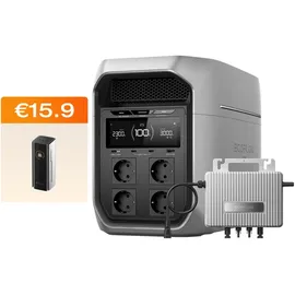 EcoFlow Delta 3 Max Plus 2,48 kWh schwarz + grau