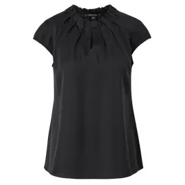 Comma, Comma Satinbluse mit Raffung - 36