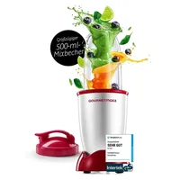 GOURMETmaxx Mr. Magic Standmixer silber/rot 4 tlg. 400 W