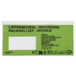 DOCUFIX Dokumententasche C5/6 LS/RG grün 1000 St 2FVDO340202 PAPIER