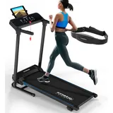 Kinetic Sports Elektrisches Laufband KST4600FX klappbar mit Pulsgurt - 1100 Watt DC-Motor bis 12 km/h, 12+1 Programme, 40 cm breite Lauffläche, bis 120kg
