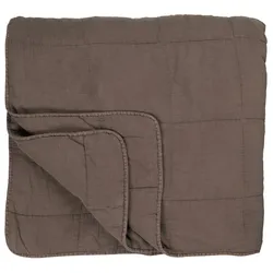 IB Laursen Vintage Bettdecke doppelt, 240 x 240 cm, soil