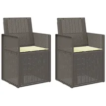 vidaXL Gartenstuhl 1 St.  grau
