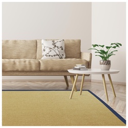 Karat Sisal-Teppich Amazonas   Natur   Bordüre: Jeans / Denim