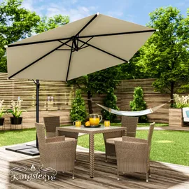 Kingsleeve Sonnenschirm Ø 330 cm Creme