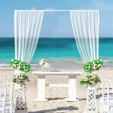 3x3m Hochzeitsbogen Hochzeit Metall Ballonbogen Rosenbogen Dekorative Garten Hintergrund Stand
