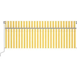 vidaXL Gelenkarmmarkise 4 x 3 m gelb