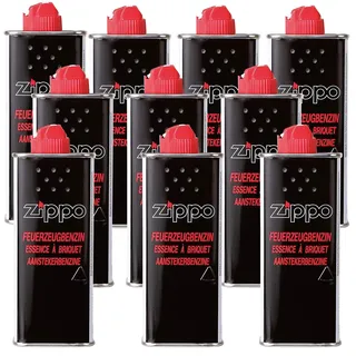 Zippo Feuerzeugbenzin Nachfüll-Flasche, 125 ml (10er-Pack)
