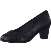 Jana Damen Pumps mit Blockabsatz Vegan, Schwarz (Black), 37 EU