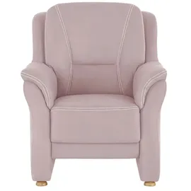 meinSofa Sessel Wilma Mikrofaser 90 x 100 x 97 cm Rosa/Pink
