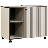 trendteam Waschtischunterschrank 80 x 64 x 42 cm Grau