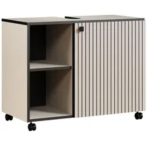 trendteam Waschtischunterschrank 80 x 64 x 42 cm Grau