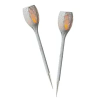 MARELIDA LED Solar Fackel Feuereffekt 79cm Wegleuchte Solarleuchte 2Stk.