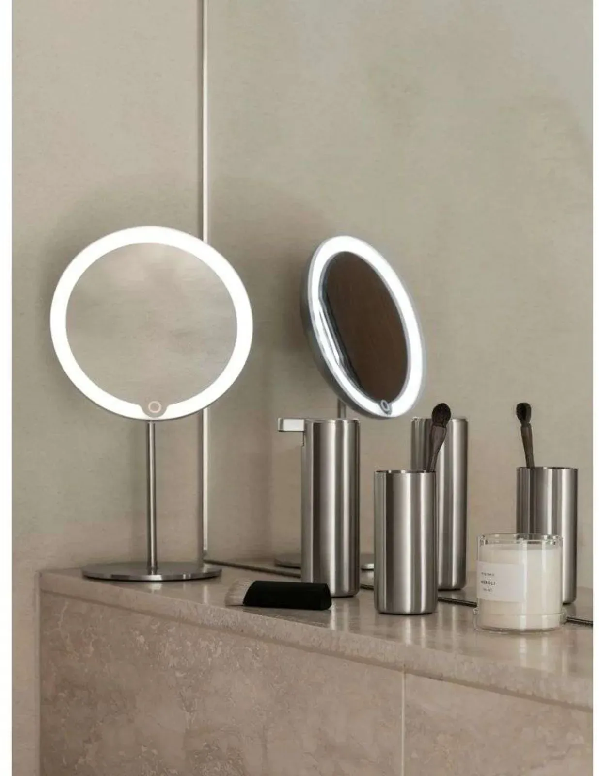 Spiegel Blomus, Metallisch, für Badezimmer, Metall - 14 - 20 - 34