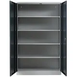 Proregal Xxxl Stahlschrank Anthrazit, Metall, Rechteckig, 120x195x60 cm, Arbeitszimmer, Aktenschränke