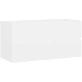 vidaXL Waschbeckenunterschrank 2 Schubladen 90 x 45 x 38,5 cm Weiß