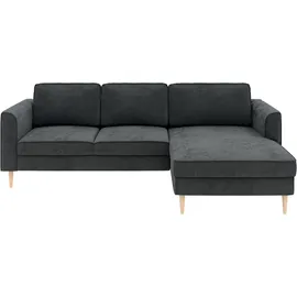 Home Affaire Eckcouch Cord 2-Sitzer Grau