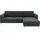 Home Affaire Eckcouch Cord 2-Sitzer Grau