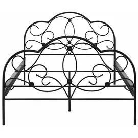 Home Affaire Metallbett HOME AFFAIRE "TOPSELLER", schwarz, L:205cm, Betten, mit aufwendiger Verzierung, romantischer Stil