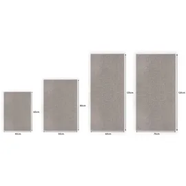 Blumtal Badematte Hellgrau, Textil, 40x60 cm Oeko-Tex® Standard 100, Badtextilien, Badematten