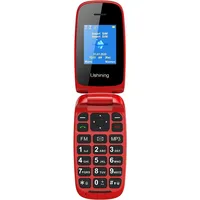Seniorenhandy 2G Klapphandy Rot Großtasten Dual SIM SOS Taschenlampe