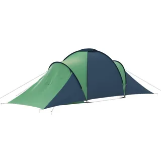 vidaXL Kuppelzelt 6 Personen Blau/Grün