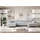 altdecor Ecksofa Cord 6-Sitzer Dunkelgrau